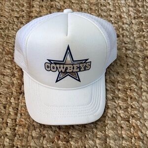 Cowbeys cowboys White and blue Trucker hat